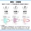 [jphanamori] マスク 不織布 立体 55枚 53枚 丸顔小 ライトラテ