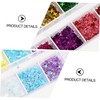 Minkissy 6sets Shiny Glitter Sequins for Manicure for Festive Occasions