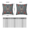 Keebik William Morris Pattern Throw Pillow Covers Decorative Outdoor Soft