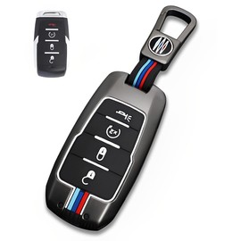 YONUFI for Ram Key Fob Cover Case Metal Shell Smart Key Holder Protector Compatible for 2019-2024 Dodge Ram 1500 2500 3500