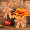 AnyDesign Fall Wired Edge Ribbon 24 Yards Autumn Pumpkin Truck