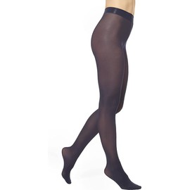 HUE womens Opaque Tights pantyhose, Navy, 1 US