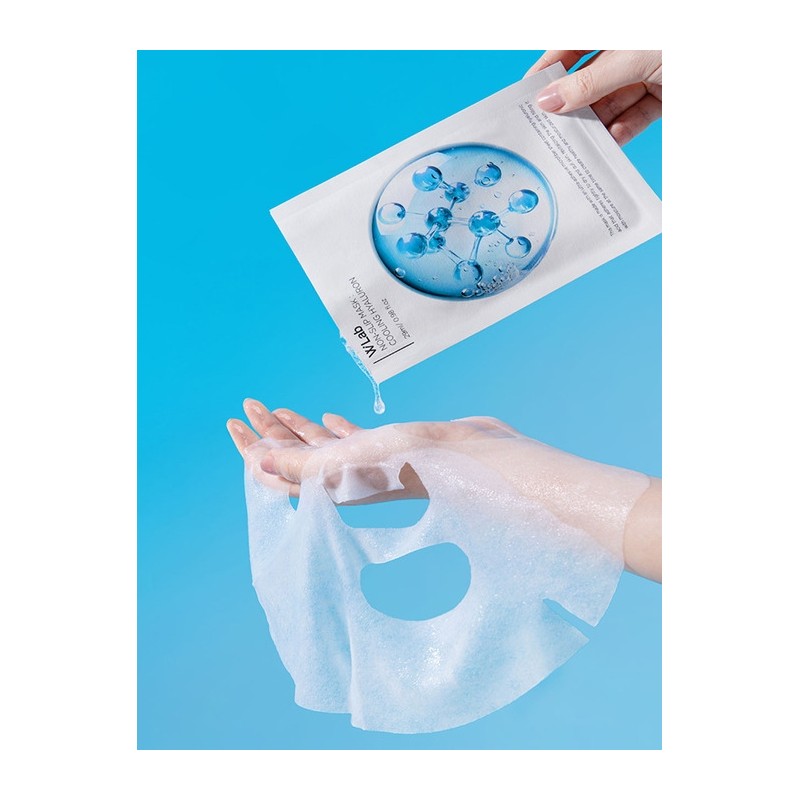 [5 sheets] W Lab Non-Slip Mask Cooling Hyaluronic Acid /
