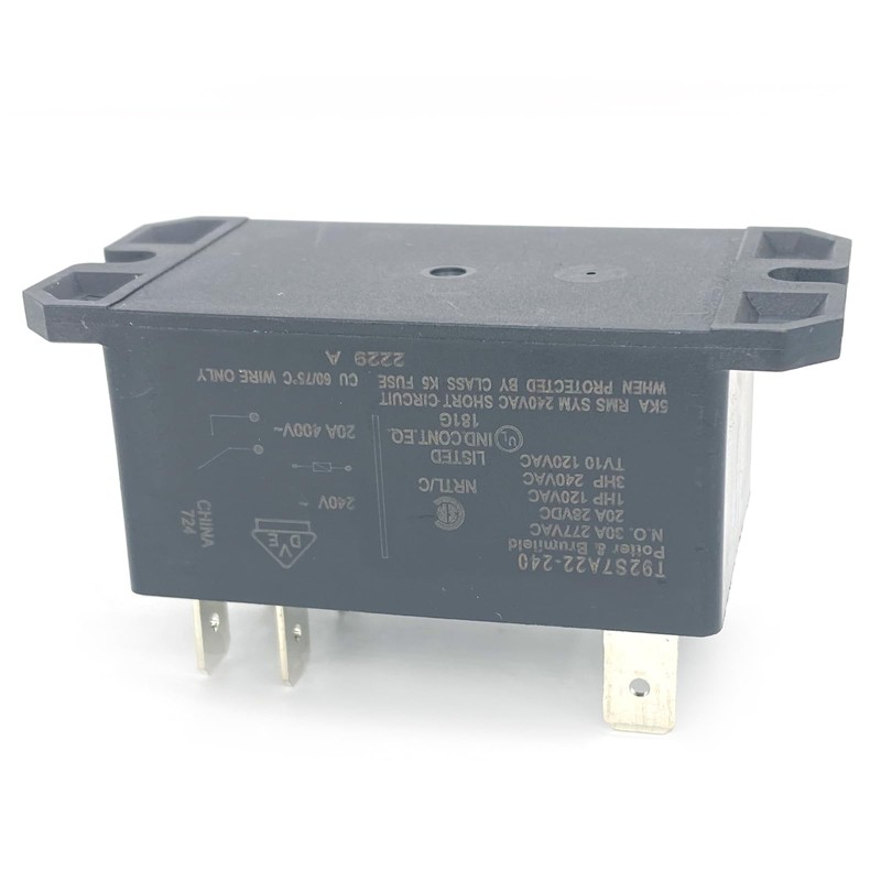 1-Pack T92S7A22-240 Relay – 30A 240VAC 6-Pin DPST-NO Industrial Relay