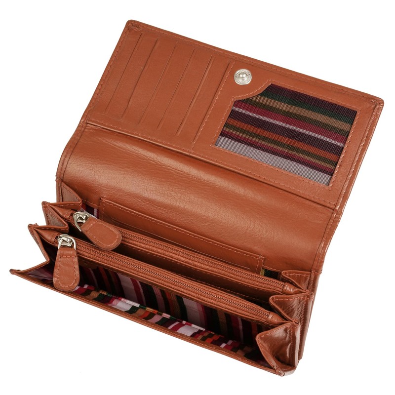 bruno banani Genuine Leather Women's Wallet RFID Protection, Compact Design,