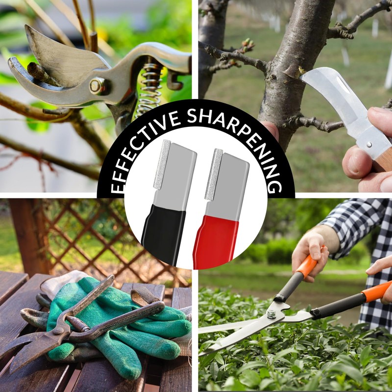 6 Pack Garden Tool Blade Sharpener Portable Blade Sharpener for