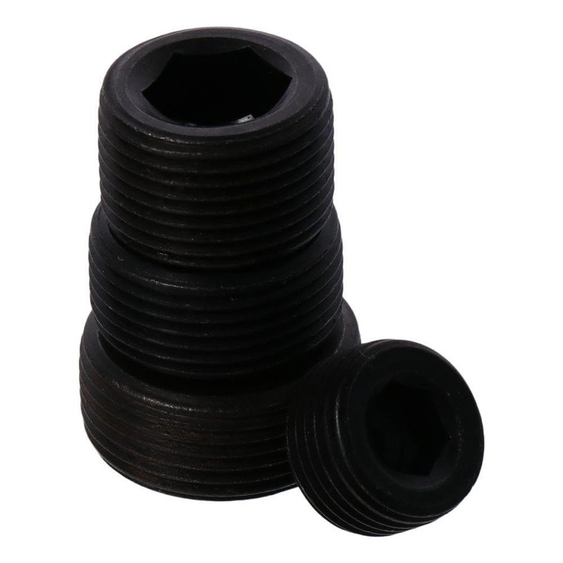 Carbon Steel Internal Hex Thread Socket Pipe Plug, 3Pcs Thread
