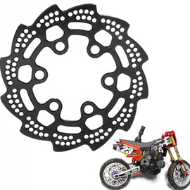Aluminum 7075 Rear Brake Rotor Upgrades Parts For LOSI 1/4 Promoto-MX Motorcycle Dirt Bike,Replace # LOS261004（Black）