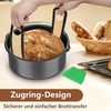 Silikon Backmatte für Dutch Oven,backmatte brot,Antihaft 2 PCS, leicht zu