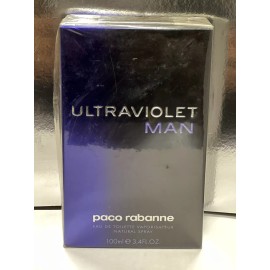 Paco Rabanne ULTRAVIOLET MAN by paco rabanne EAU DE TOILETTE Spray 3.4fl.oz/100ml NEW Old