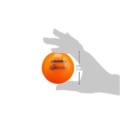 Dom DOM-83/40.000 Gym Hockey Ball for Floor Hockey/Lacrosse, 3" Size, Plastic, Orange