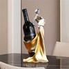 CdyBox Elegant Wine Bottle Holder Ornament Wine Single Bottle Holder