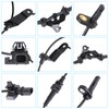 Vorally 4pcs ABS Wheel Speed Sensor Set Front Rear Left