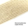 Aosome 20Strands Dreadlocks Extensions 100% Handmade Crochet Bleached Blonde Synthetic