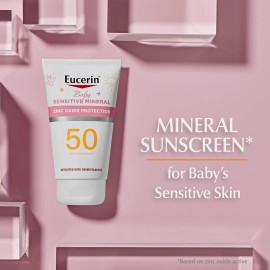Eucerin Baby Sunscreen SPF 50 4oz Mineral Zinc Oxide Fragrance Free Hypoaller...