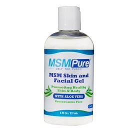 Kala Health - MSM Skin and Facial Gel Lotion (8 fluid ounces min.) - The Most Popular MSM Gel for Quickly Soothing Joints and Muscles, and Improving Skin Condition- Achieves Soft, Smooth Healthy Skin.