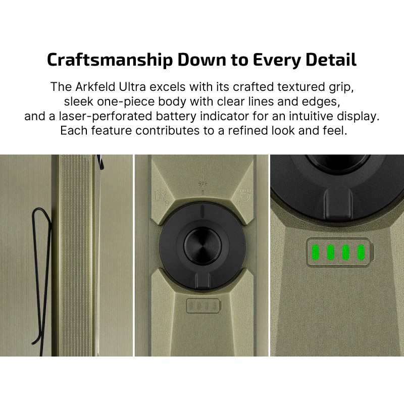 Olight Arkfeld Ultra 1400 Lumen EDC Flashlight with LED Light,