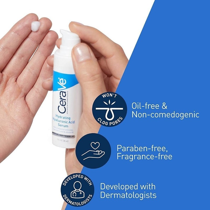 CeraVe 3-Piece Serum Set, 30mL Each, Retinol + Hyaluronic Acid,
