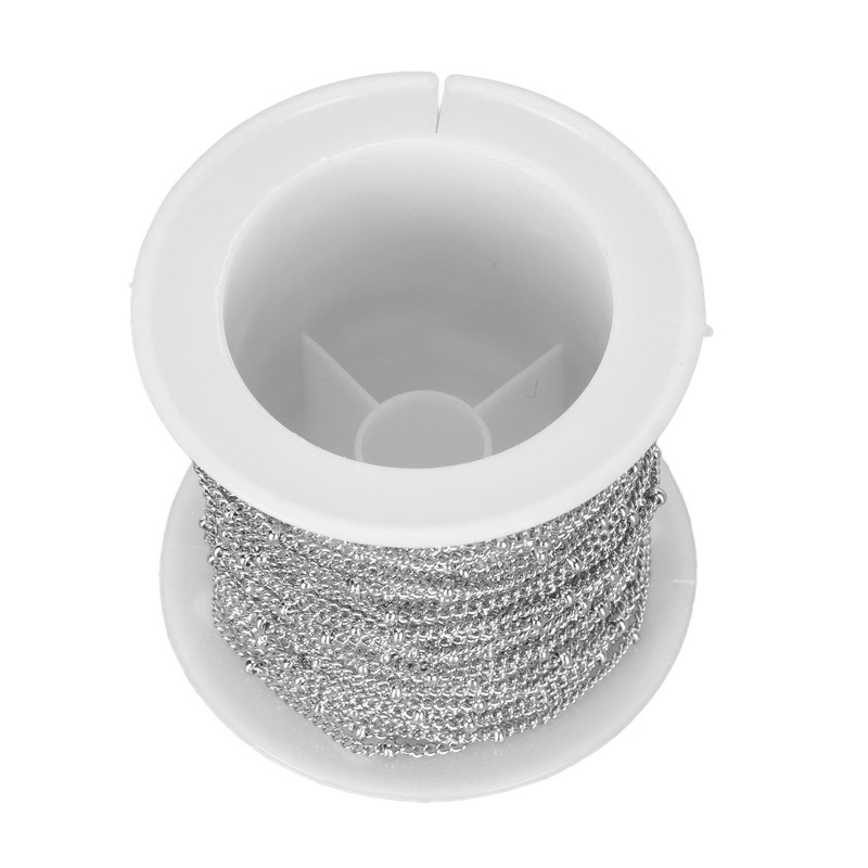 19.6 Feet Bead Chain Stainless Steel Jewelry Making DIY Link