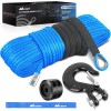 Nilight 1/4 Inch x 50 Feet Winch Rope Synthetic Winch