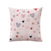 Vertbaudet Children's Bed Linen Set "Happy Hearts" Pink/Multicoloured Printed 140