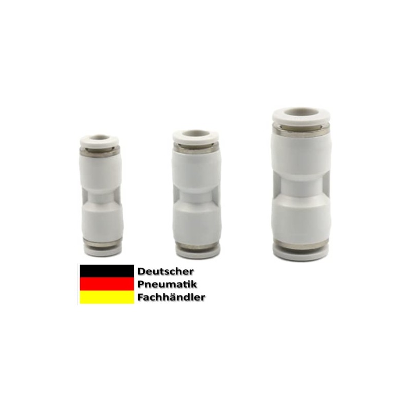 Pneumatic Connector Hose Connector Set of 3 Compressed Air Connectors