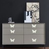 CPELLESSE 6 pcs Butterfly Cabinet Knobs, Crystal Cupboard Pulls Kitchen