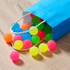 THE TWIDDLERS 120 Mini Neon Rubber Balls Bouncy Balls for