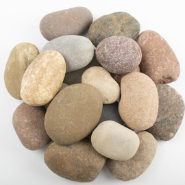 40 LBS Large Natural River Rocks – 2-3.5 Inch Unpolished Decorative Pebbles for Landscaping, Garden Paving, Fish Tanks, Plant Rocks, Crafting, Walkways, and Painting