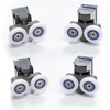 Nes Home 8 Shower Door Wheels 23mm 4 Top and