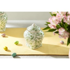 Grace Teaware Greeny Garden 7.5" Fine Porcelain Canister