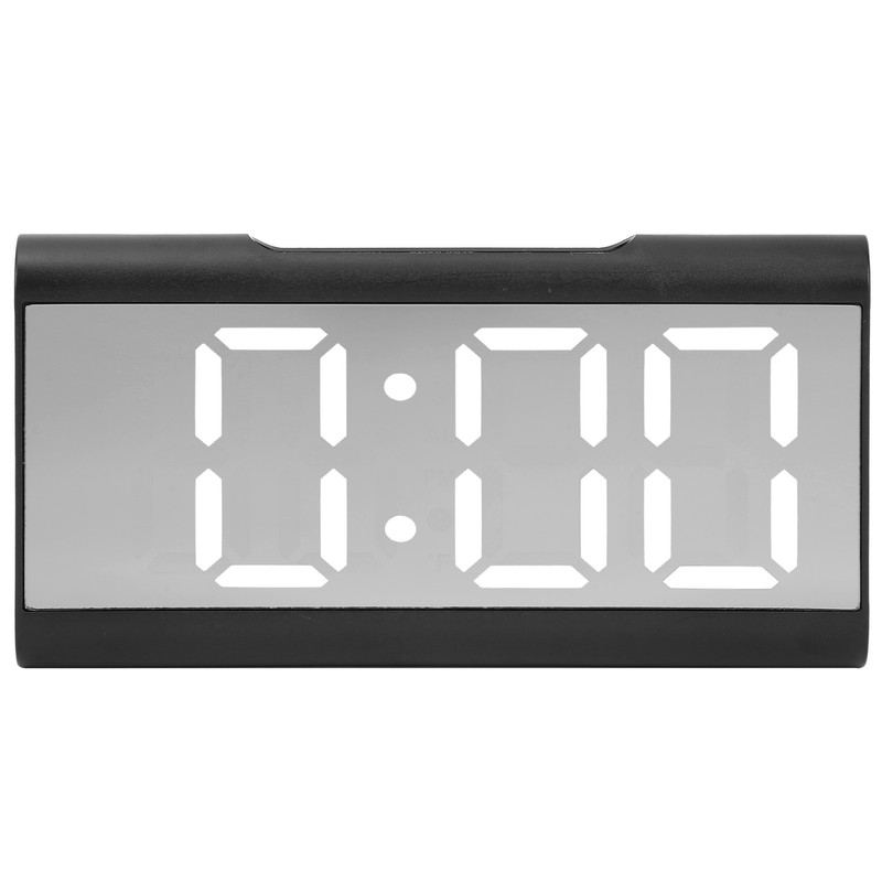 Alarm Clock LED Digital Display Mirror USB Charging Desktop Clock