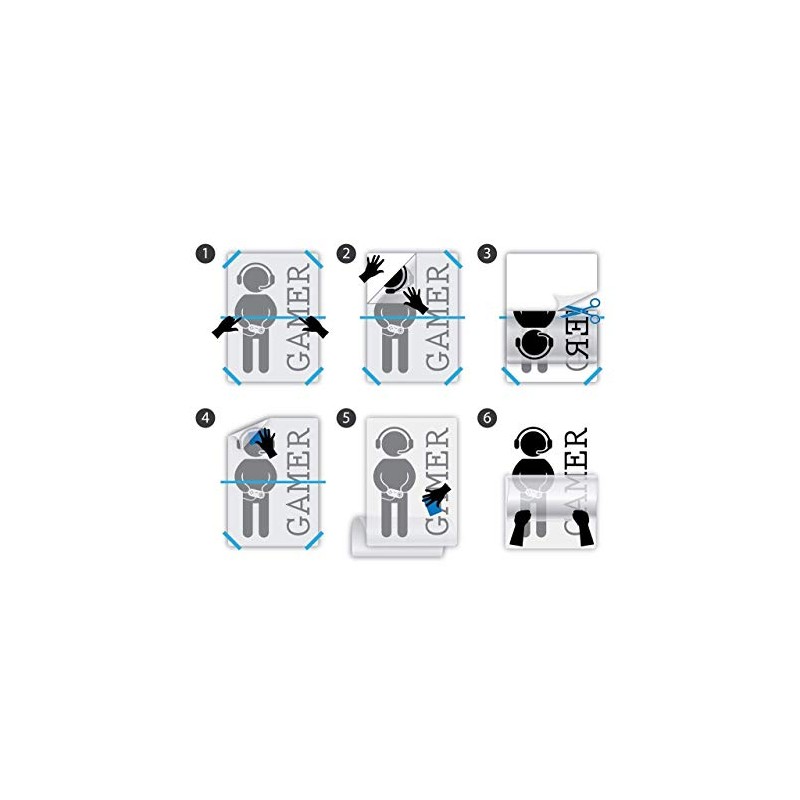 DesignToRefine Wall Decal Triangles Pattern Geometric Shape Illusion Vinyl Sticker