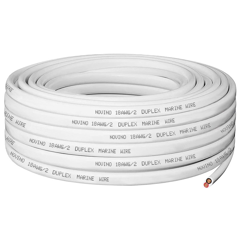 18 Gauge Marine Wire,18 AWG 30ft Duplex Marine Grade Wire