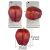 JEDFORE Fake Dark Red Apple Simulation Artificial Lifelike Plastic Red