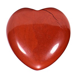 Morella Gemstone Heart Good Luck Charm, Stone Heart to Take with You, 3 cm, in Velvet Bag