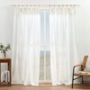 EXCLUSIVE HOME Hawkins Sheer Bronze Ring Top Curtain Panels, 54"x84",