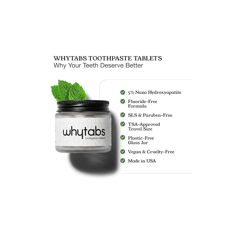 WhyTab Tootpaste Tablets (WhyTabs Plus)