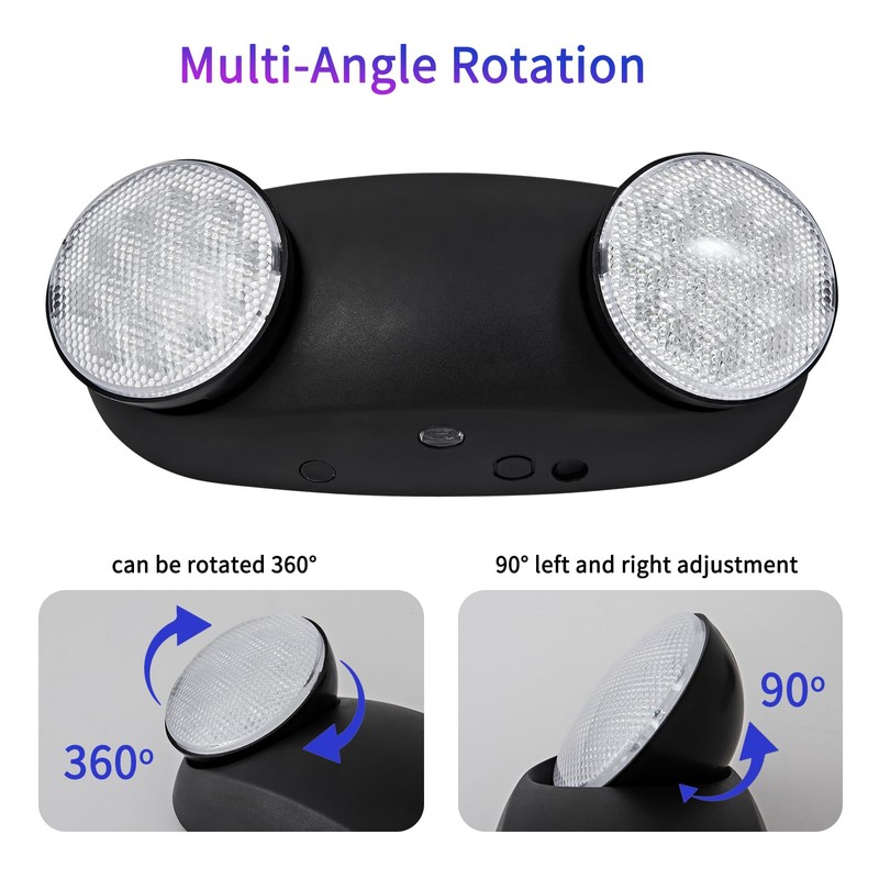 TANLUX LED Emergency Lights with Battery Backup, Commercial Emergency Light