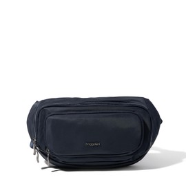 Baggallini On The Go Large Belt Bag Waist Pack, French Navy Twill