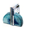 DesertUSA Agate Bookends with Bonus Minerals (6-8 lb, Teal)