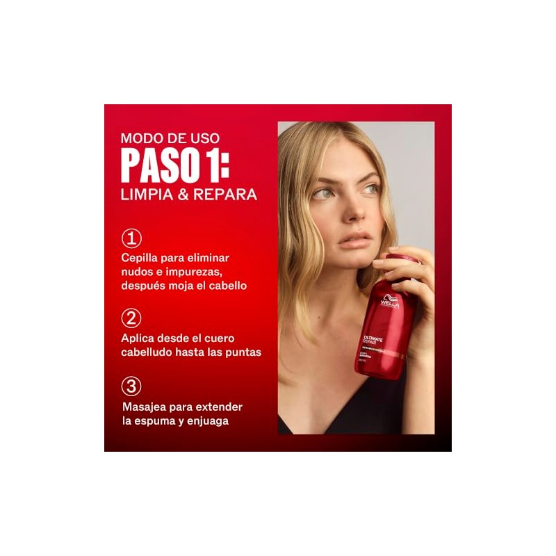 Wella Professionals Ultimate Repair Shampoo Reparador Cabello Dañado 250ml