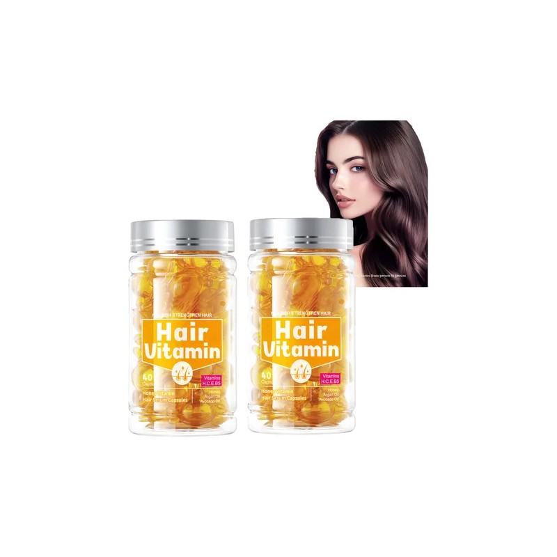 2pcs Capilar Reparación Nutrición Cápsulas Hair Vitaminas