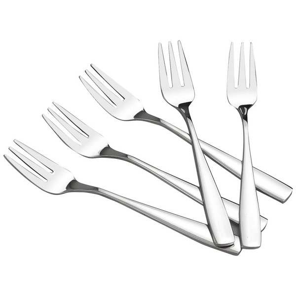 HOMMP 16-Piece Stainless Steel 3-Tine Dessert Fork, Tasting Fork