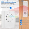Waterproof Wireless Doorbell, MP3 Download Cordless Door Bell Ring with
