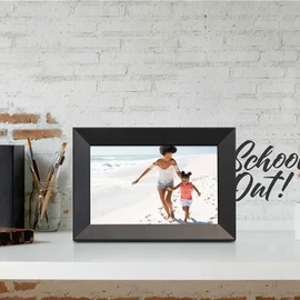 Aluratek 10"" WiFi Digital Photo Frame with Touchscreen IPS LCD Display and 8GB Built-in Memory, ASHDPWM10S