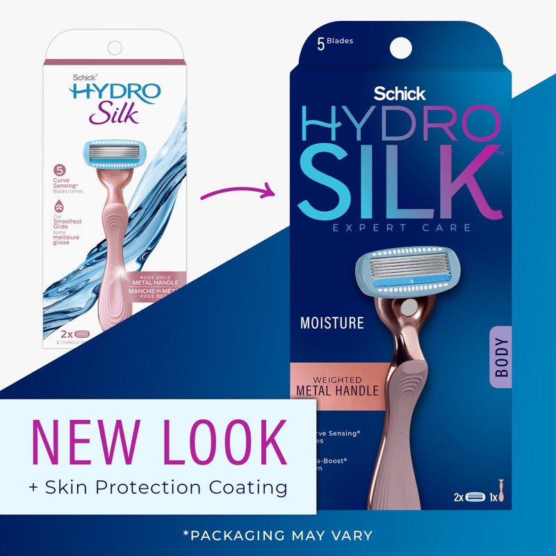 Schick Hydro Silk Rose Gold Metal Razor for Women |