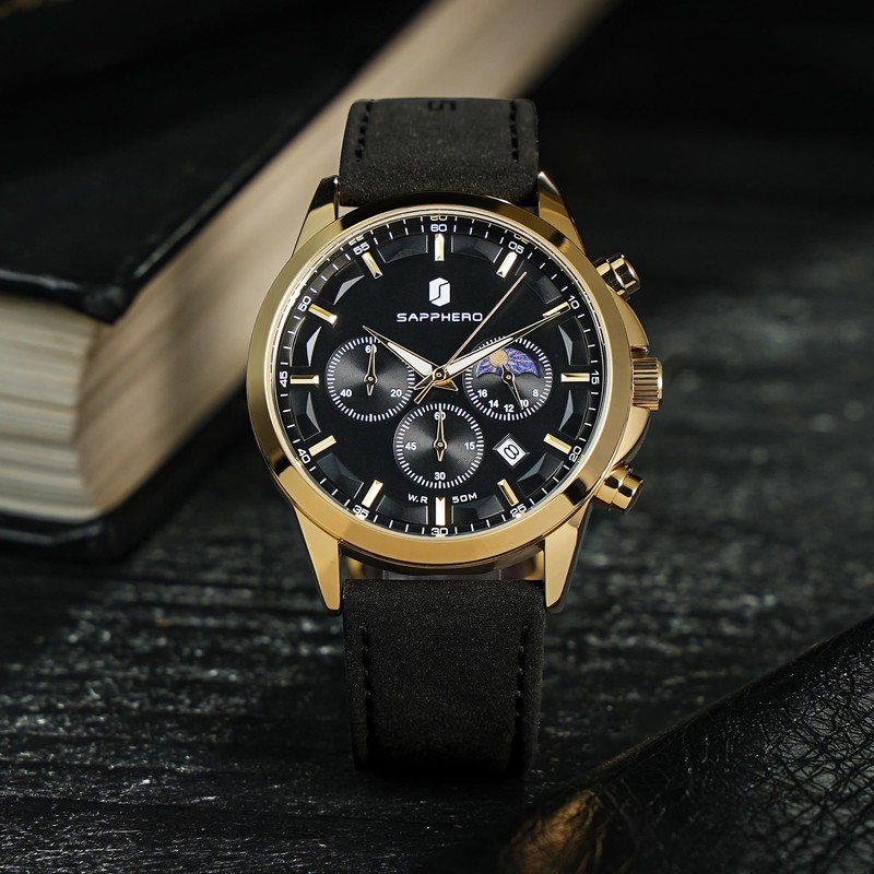 Benyar Watches Men's Chronograph Men's Watch 30 m Waterproof Analogue