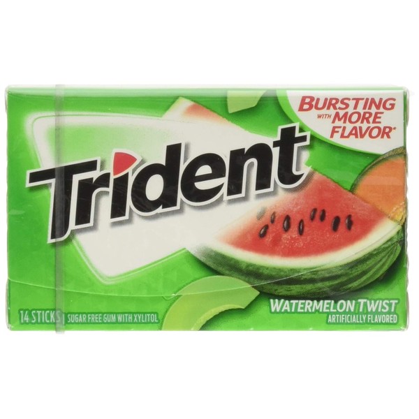 Trident Watermelon Twist SugarFree Gum, 15 Count