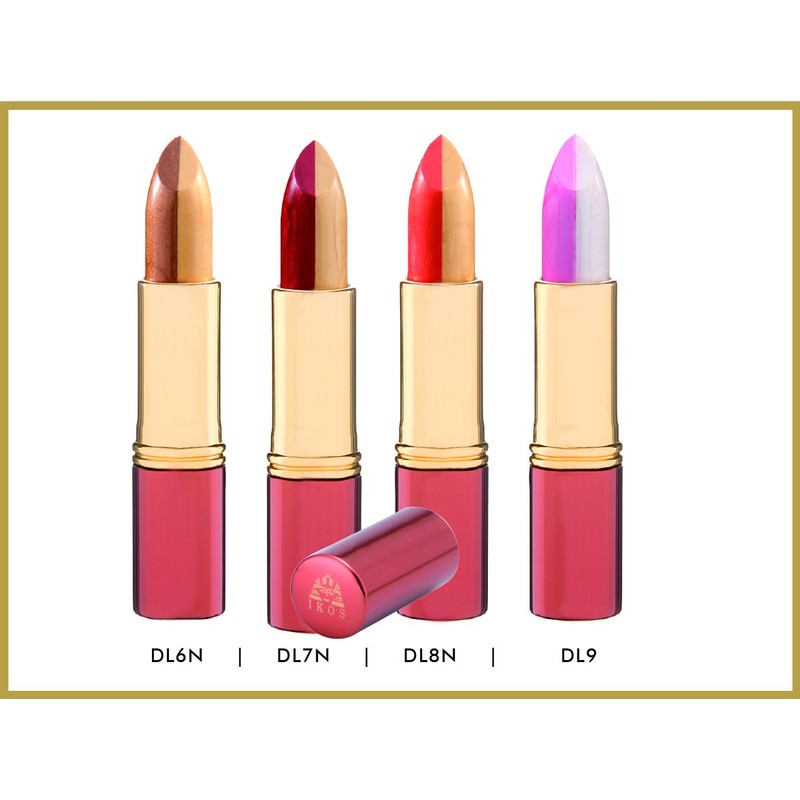 Ikos Duo Lippenstift, Apricot/Samtbraun, 1er Pack (1 x 3.5 g)